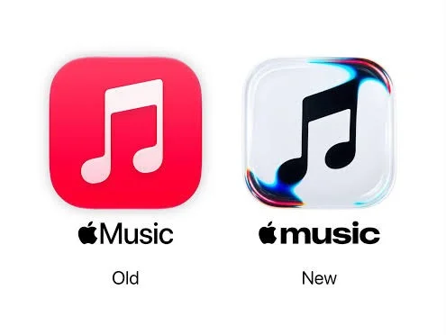 Apple Music 新旧图标对比
